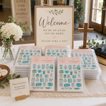 Bulk Christian Bible Journaling Sticker Sheets – Church, Bible Study & Women’s Ministry Gifts
