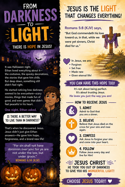 From Darkness to Light Gospel Tracts – Halloween Church Outreach