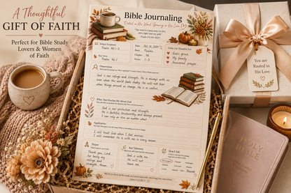 Bible study notepad arranged as a Christian gift for women and Bible study friends