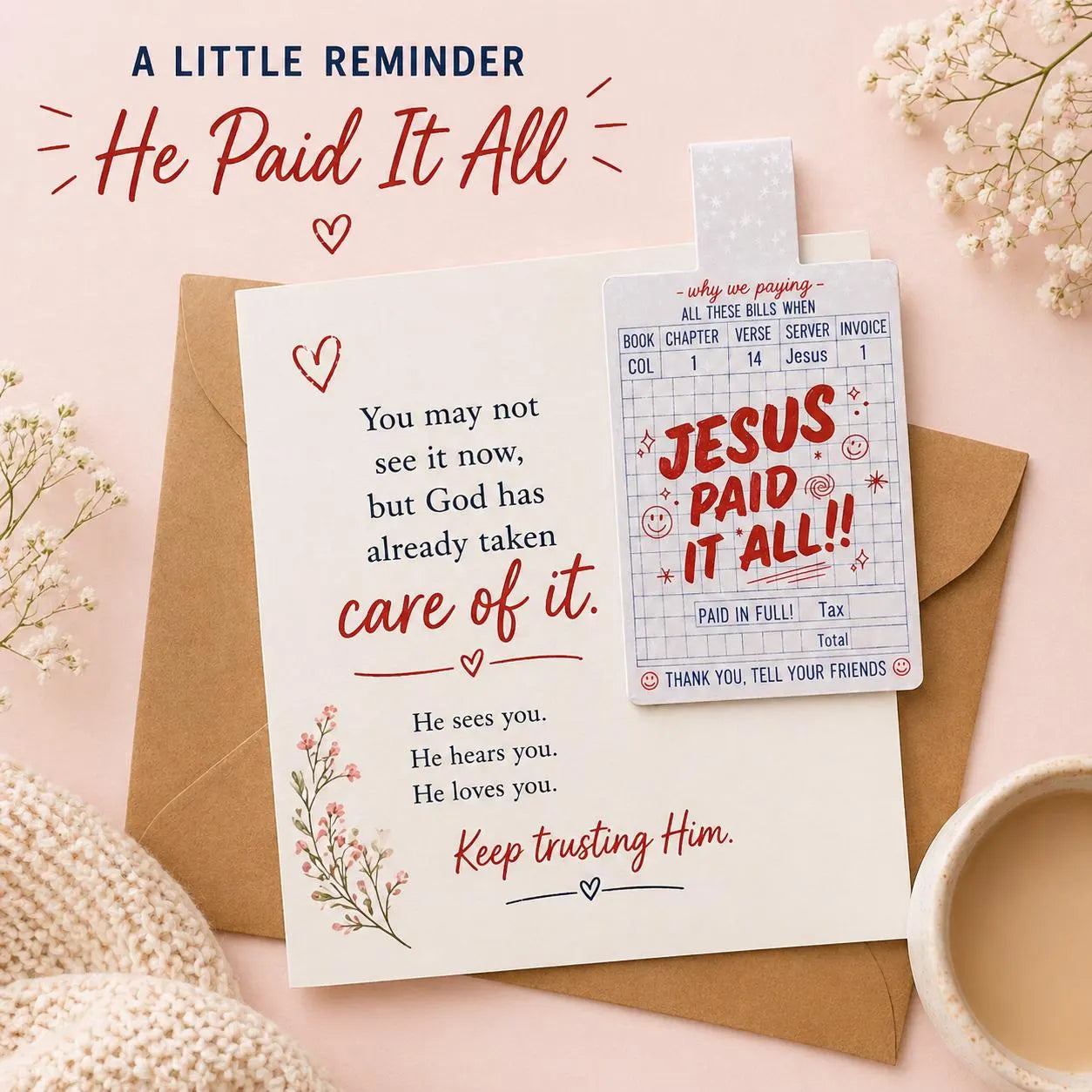 Christian magnetic bookmark set arranged as a Bible study gift for women