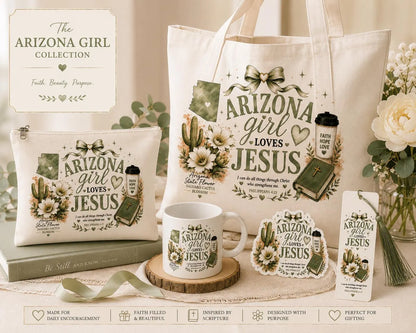 Christian state-themed makeup bag collection for women
